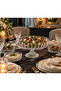 Cut Crystal Round Standing Presentation Bowl 28 Cm Salad Presentation Bowl - 4