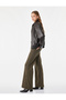 Cotton Low Waist Slim Fit Spanish Leg Denim Trousers with Pockets - Flare Jeans - 3