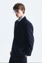 Oversized Double-Breasted navy blue suit set - 8