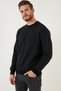 Slim Fit Crew Neck Cotton Pullover Men's Sweatshirt 456201 - 6