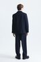 Oversized Double-Breasted navy blue suit set - 9