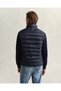 Men's Navy Blue Regular Fit Mock Neck Goose down Vest - 3
