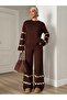Winter Knitwear Double Set Casual Sweater ↬   Pants→ Hearted Knitwear Set - 7