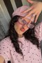 Women's Oversize T-Shirt Polka Muse Polka Dot Pink – Crew Neck, Comfortable Fit, 100% Cotton - 6