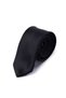 Black Plain Classic Micro Tie - 6