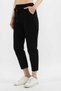 Solid Elastic-Waist Pants - 4