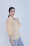 Women's Solid Open-Back Puff Sleeve Blouse - 5