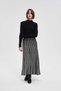 Wide-Leg Checkered Midi Skirt - 6