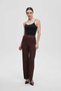Wide-Leg Solid Long Pants - 6