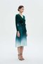 Solid Ruffled Midi Dress - 2
