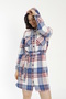 Women's Buttoned Lumberjack Tunic Shirt 22021 - 4