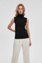 Solid High-Neck Top - 2