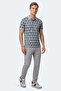 Katarin Men's Polo Collar Gray T-Shirt - 5
