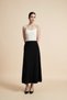 Solid Wide-Leg Skirt