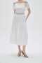 Solid Ruffled Midi Skirt - 5