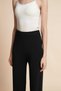 Solid Wide-Leg Pants - 6