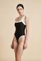 Solid One-Piece Swimsuit - 5
