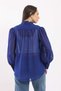 Solid Sheer Tie-Neck Long-Sleeve Top - 3