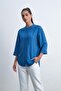 Solid Shirt Collar Top - 3