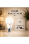 LED крушка E27 A60 9W 3000K - 5
