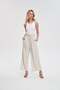 Solid Wide-Leg Pants - 6