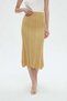 Solid Ribbed Midi Skirt - 7