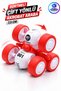 Frictional Bidirectional Acrobat Car 7.5 cm – 360 °   Mini Stunt Toy That Performs Somersaults