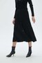 Solid Midi Skirt with Ruffle Details - 6