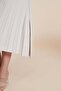 Solid Pleated Midi Skirt - 5