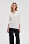 Solid V-Neck Top - 6