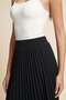 Solid Pleated Midi Skirt - 4