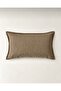 Noma Rectangular Khaki Cushion Cover (35 X 55cm)