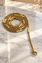 Steel Linea Cylinder Detailed Cube Chain Necklace 2 mm Gold Color |   Anti-Tarnish, Male, 2 Years Warranty - 3