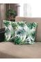 2-Piece Digital Printed Throw Pillow Cover Green Leaf Pattern - 2
