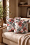 2-Piece Digital Printed Throw Pillow Cover Winter Garden Pattern