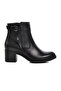 Dar Kalip 1779011K Genuine Leather Black Women's Boots with Fleece Inside - 2