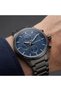 Navy Blue Dial Steel Band Functions Active Men's Wristwatch