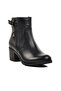 Dar Kalip 1779011K Genuine Leather Black Women's Boots with Fleece Inside - 4