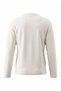 White Color Men's Long Sleeve Crew Neck Basic T-Shirt - 3