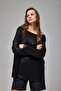 Women's foil print mercerized boat neck sweater - 5