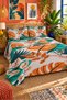 Leaf Pattern Double Printed Pique (200x220 Cm) - 3