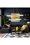 LED Pendant Chandelier with 2 Rectangular Gold Elements LT108 500W Equivalent - 2