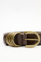 Antique Buckle Belt Brown - 4