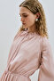 Long Tight Chiffon Dress Powder - 4