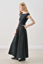 Belt Detail Flare Skirt Black - 4