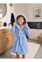 Children's Bathrobe Hooded Embroidered Cotton Soft Textured