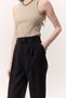 Tencel Pleated Pants Black - 6