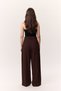 Draped Pleated Pants Mürdüm - 7