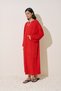 Towel Fabric Casual Dress Red - 7