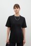 SHORT SLEEVE FIT COTTON T-SHIRT BLACK - 2